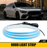 120cm 12V Car Hood Daytime LED Running Light Strip Waterproof Flexible Lamp DRL 6B93BC-57