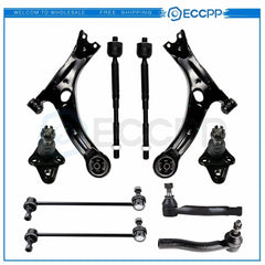 10x Control Arm Ball Joint Sway Bar Tie Rod End For 2003-2008 Toyota For Corolla 6B93BC-57