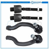 For 2008-2012 Honda Accord 4pcs Front Inner and Outer Tie Rod Links Set 6B93BC-57