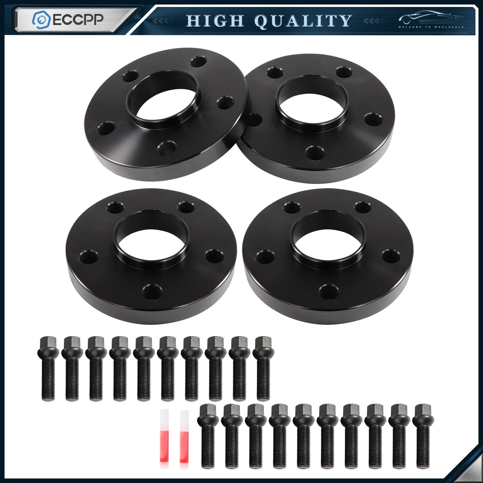 4 Pcs 20mm 5x112 Hub Centric Wheel Spacers 14x1.5 For Mercedes Benz C250 C280 6B93BC-57