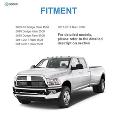 Tow Mirrors Power Heated Signal Light For 09-17 Dodge Ram 1500-3500 Temp Sensor 6B93BC-57