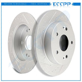 Rear Brake Rotors FOR Honda Civic Prelude Acura ILX 2WD 4WD 4X4 Slotted 6B93BC-57