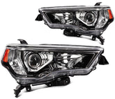 ECCPP Headlights Assembly For Toyota 4Runner 4.0L 2014-2020 Pair Kit Black Amber 6B93BC-57