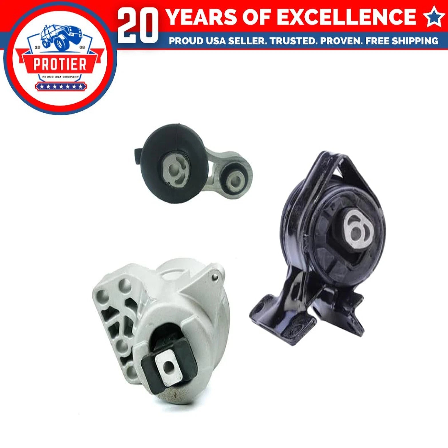 Fits 2012-2014 Ford Edge 2.0L AUTO Engine Motor & Transmission Mount 3pc 6B93BC-57