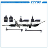 Complete 7Pc Power Steering Rack And Pinion Suspension Kit For Dodge Caliber Fwd KOEEP