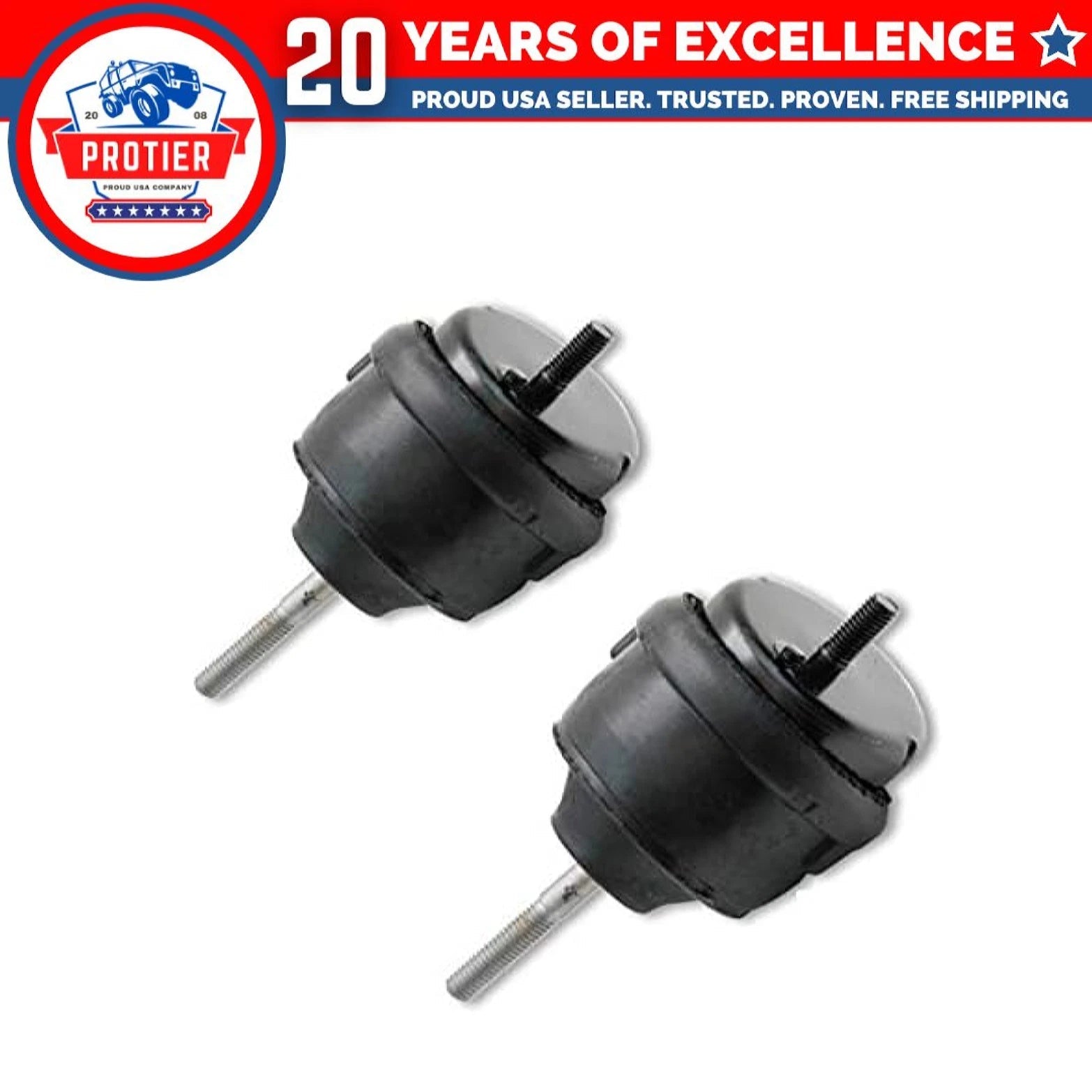 Front L & R Enigne Motor Mount fit 2007-2008 Chrysler Pacifica 3.8L / 4.0L 2PCS 6B93BC-57