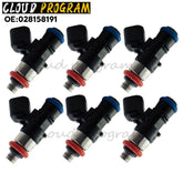 6 PCS Fuel Injector 0280158191 For Modified Lincoln Ford Mustang V6 3.5 3.7L 6B93BC-57