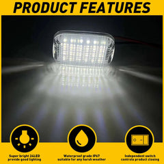 For 2022-2024 Ford E-Transit Interior Dome Light BK2Z13776K 1811477 4059112 2X 6B93BC-57
