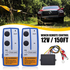 Wireless Remote Control Kit Truck For Jeep Car Atv Winch Dump Trailer 150Ft 6B93BC-57