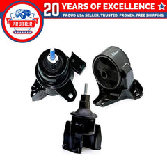 Fits 2007-2009 Kia Amanti 3.8L Engine Motor Mount Set 3pcs : A71023, A7181, 6B93BC-57