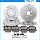 Ceramic Brake Pads And Rotors Front Rear For Pontiac Vibe 2009-2010 6B93BC-57