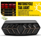 3-in-1 LED Tail Brake Light Sequential Turn Signal For Honda GROM MSX125 CBR650F 6B93BC-57