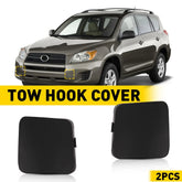 2 x Front Left Right Bumper Hook Tow Cover Cap For Toyota RAV4 2011-2012 EOA 6B93BC-57
