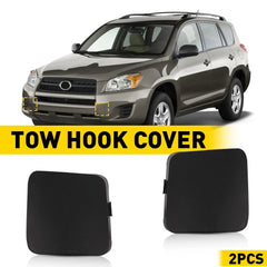 2 x Front Left Right Bumper Hook Tow Cover Cap For Toyota RAV4 2011-2012 EOA 6B93BC-57