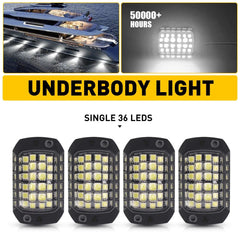 4X Rock Lights Offroad Underglow Neon Light Super Bright White LED Waterproof EA 6B93BC-57