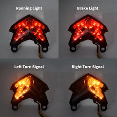Turn Signal Integrated LED Tail Light For Kawasaki Z800 Ninja ZX6R/ZX636 2013-18