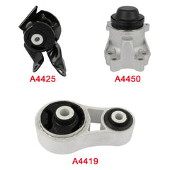 3x Engine Motor & Transmission Mount for Mazda CX-9 2007-2012 V6 3.5L V6 3.7L 6B93BC-57