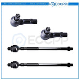 4PCS Inner & Outer Tie Rod End w/Steering Kit For 99-2003 Mazda Protege PROTEGE5 6B93BC-57