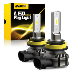 AUXITO H11 H8 LED Fog Light Bulbs Lamps Wireless 6500K Cool White CANBUS B3F EXC AUXITO