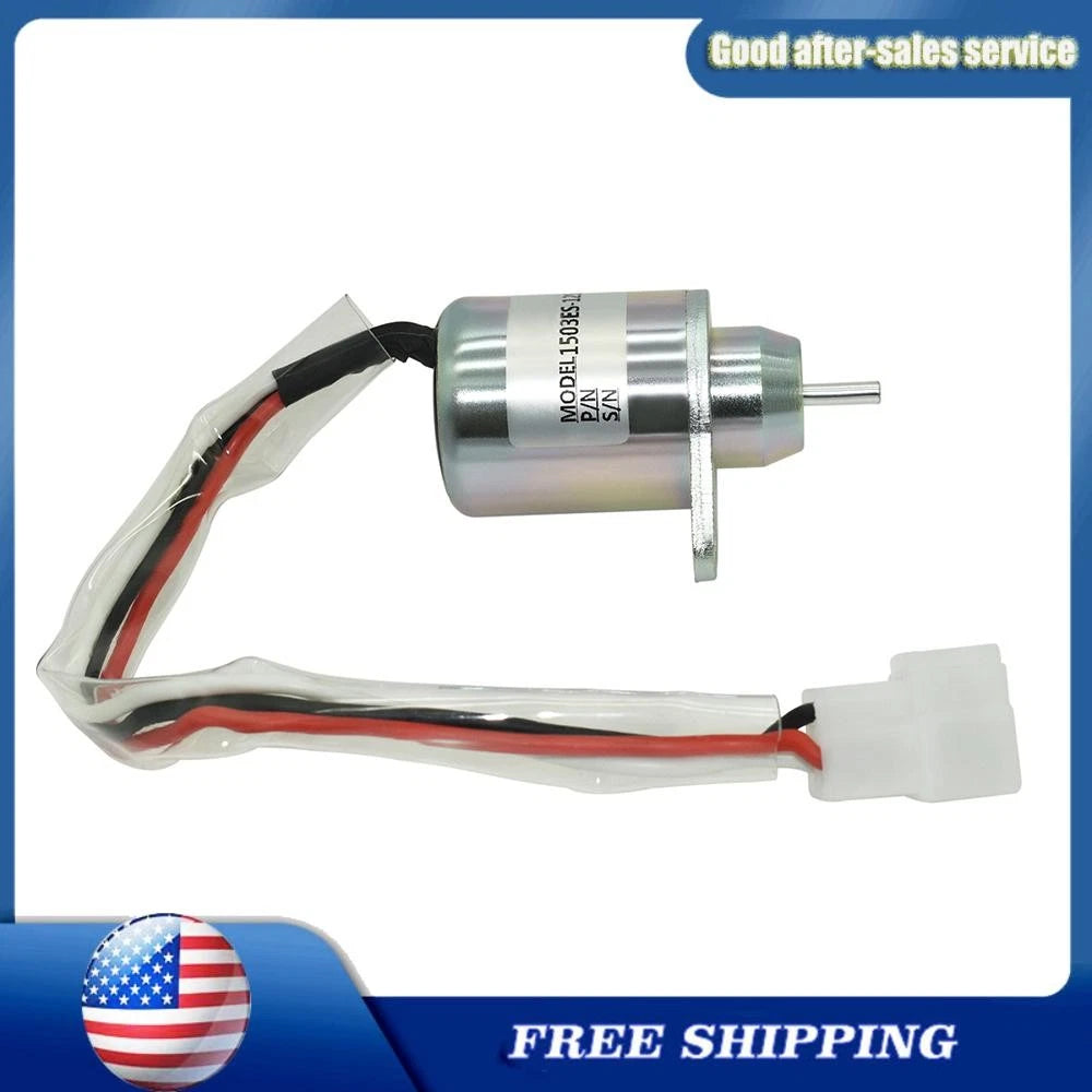 Fuel Shutdown Solenoid Valve for Yanmar Skid Steer Komatsu Excavator John Deere 6B93BC-57