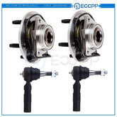 Fits 02-05 Dodge Ram 1500 4PC Front Wheel Bearing Hub Assembly Outer Tie Rod ABS 6B93BC-57