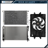Electric Radiator Condenser Cooling Fan Kit For 16-17 Chevrolet Equinox 2.4L 6B93BC-57