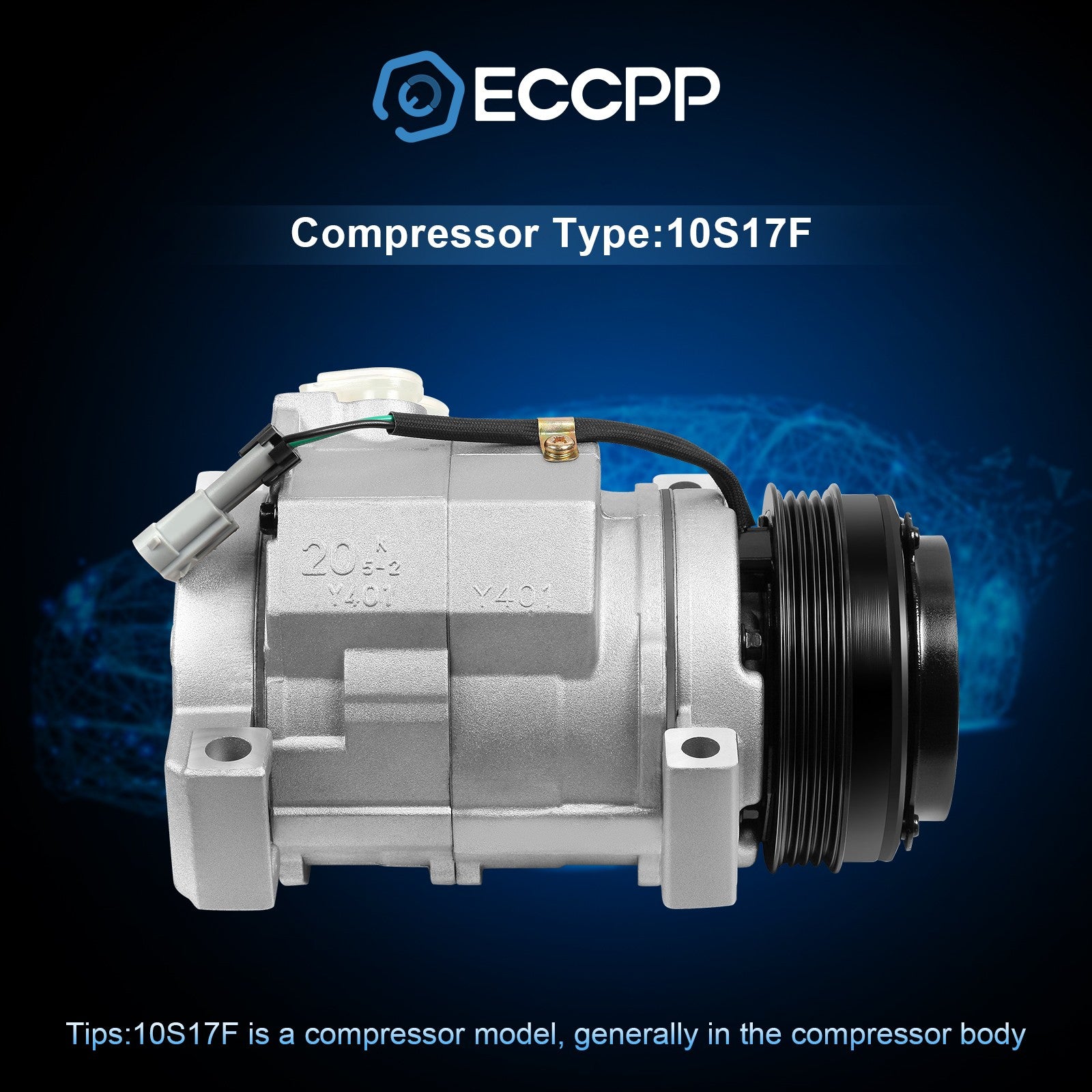 A/C Compressor For Cadillac Escalade Chevrolet Express Silverado GMC Sierra 6B93BC-57