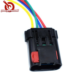 Radiator Coolant Fan Relay 4-Way Connector Wire Pigtail For Chrysler Dodge Jeep 6B93BC-57
