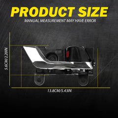 Front Passenger Silver lever Interior Door Handle For 08-13 Toyota Highlander EA 6B93BC-57