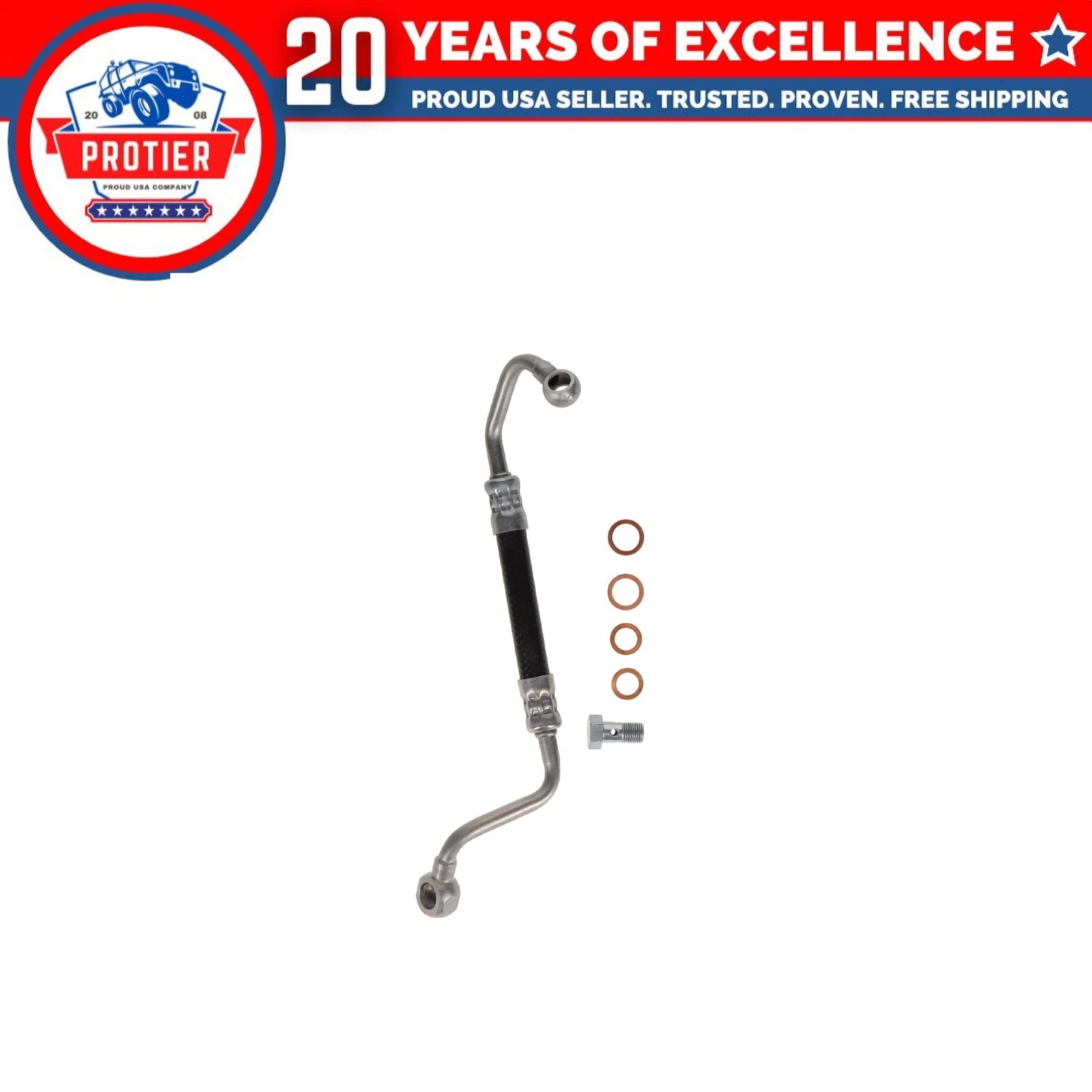 Turbocharger Oil Supply Line Distri Blck To Lower Fits BMW 335d X5 09-13 L6 6B93BC-57