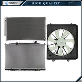 Electric Radiator Condenser Cooling Fan Kit For 11 2012 2013-2017 Honda Odyssey 6B93BC-57