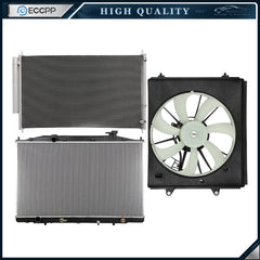Electric Radiator Condenser Cooling Fan Kit For 11 2012 2013-2017 Honda Odyssey 6B93BC-57