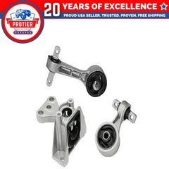 Fits 2006-2011 Honda Civic 1.8L MANUAL Torque Strut & Trans Mount Set 3pc : 6B93BC-57