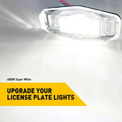 2X LED License Plate Lights For 7th 8th 9th Gen Honda Civic Car Auto Parts USEOA 6B93BC-57