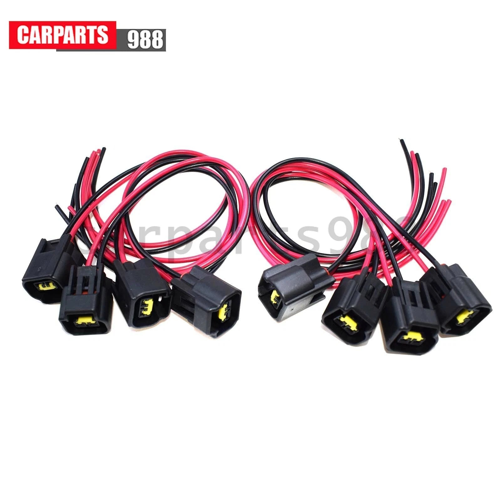 8x Sensor Connector Pigtail With 2 Way For Ford Flex Edge E-250 Mazda WPT-579 6B93BC-57
