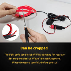Red LED Car Accessories Interior Decor Atmosphere Wire Strip Light Lamp 5M EA 6B93BC-57