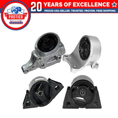 Fits 1993-2001 Nissan Altima 2.4L MANUAL Motor & Trans Mount Set 4PCS : A6345, 6B93BC-57