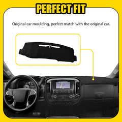 Dash Cover For 2014-2018 Chevy Chevrolet Silverado/GMC Sierra 1500 2500 3500 EOA 6B93BC-57