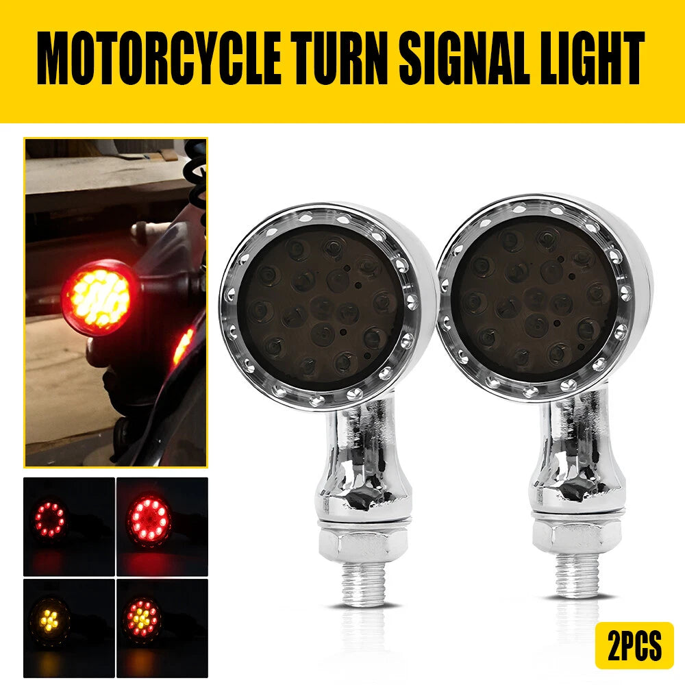 Front Bullet LED Run Turn Signal For Lights Kawasaki Vulcan VN 800 900 1500 1600 6B93BC-57