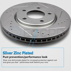 Front Ceramic Brake Pads And Rotors For Cadillac Escalade Chevy Tahoe GMC Yukon 6B93BC-57