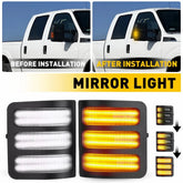 2X Dynamic LED Side Tow Mirror Light Turn Signal For 2008-16 Ford F250-F550 SD A 6B93BC-57