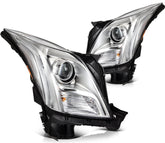 Pair Kit HID Headlights Assembly For 2013-2017 Cadillac XTS 3.6L Chrome 6B93BC-57