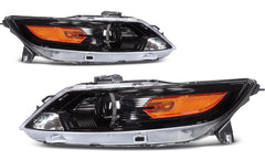 Pair Set Headlight Assembly For 2010-2012 Ford Taurus 3.5L Black w/Projector KOEEP