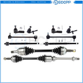 Front Tie Rod End Sway Bar with CV Axle Shaft For 1999-2001 Toyota Solara Camry