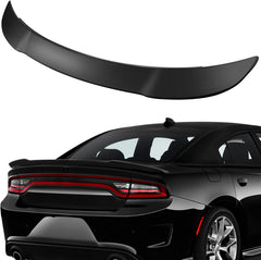 For 2011-2023 Dodge Charger Hellcat Style ABS Rear Wing Spoiler Matte Black 6B93BC-57