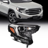 Passenger Right Side Headlight Assembly For 2018-2021 GMC Terrain Black Amber KOEEP