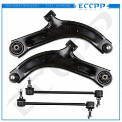 4PCS Front Lower Control Arms Sway Bar Links Kit For Nissan Versa & Cube 6B93BC-57