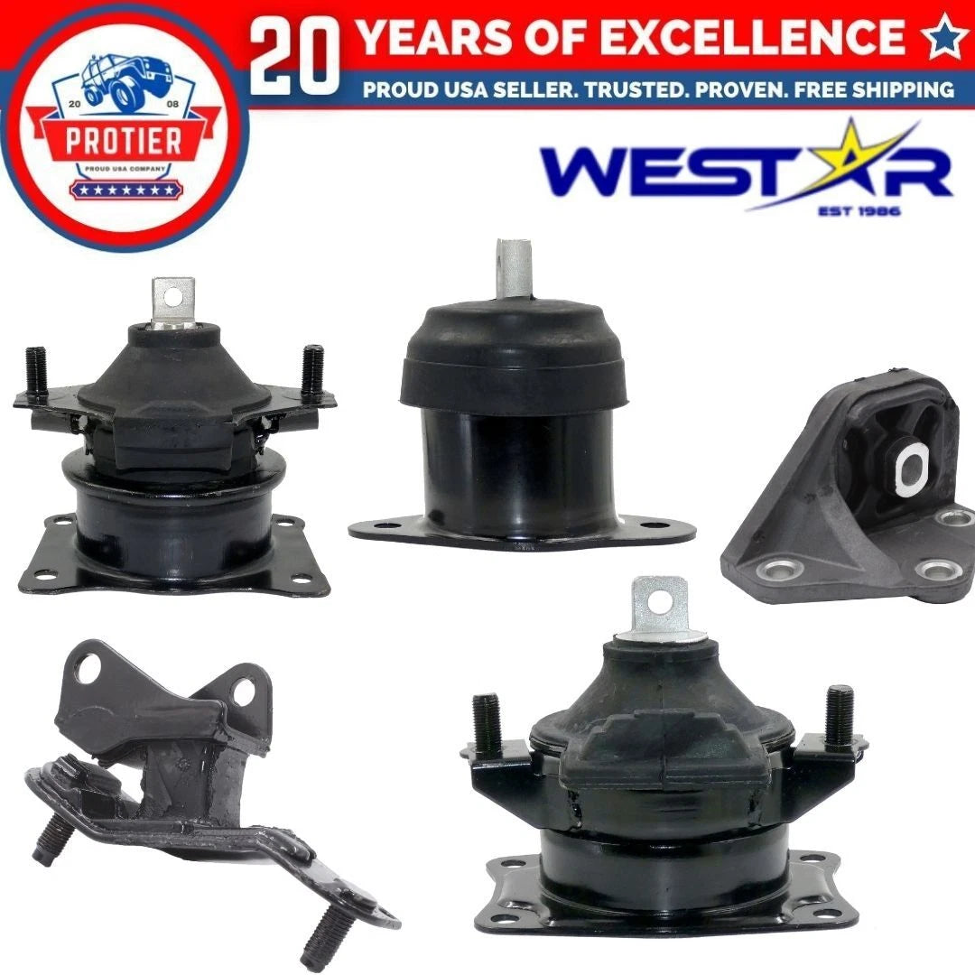 Engine Motor & Trans Mount 5PCS Set Compatible for 2003-2007 Honda Accord 2.4L 6B93BC-57