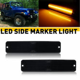 Smoked LED Fender Bumper Side Marker Lights For Jeep Wrangler YJ 1987-1995 EOA 6B93BC-57