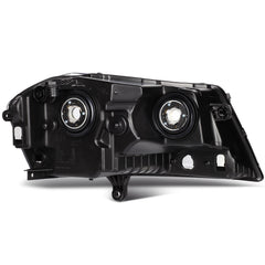 Pair Kit Halogen Headlights Assembly For 2008-2014 Dodge Avenger Black Amber KOEEP